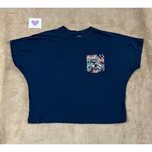 UNIQLO UT PEANUTS Reyn Spooner T-Shirt size M Joe Cool Graphic Tee Navy